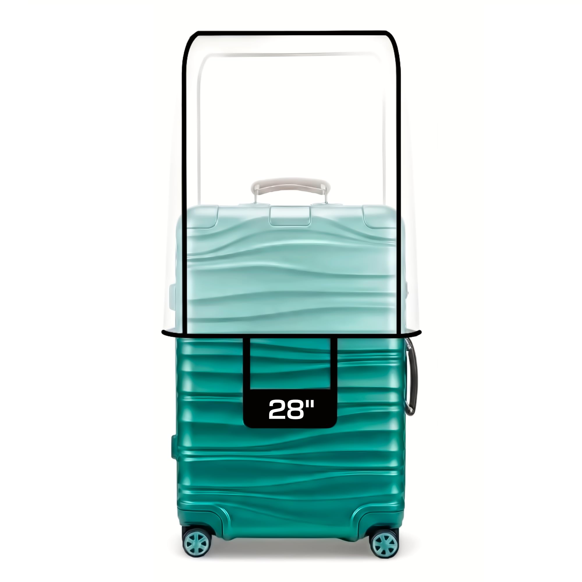 Trolley Bag Cover Large Size 28 Inch (75 cm) | Transparent Suitcase Cover Water & Dust Proof Anti-Scratch Luggage Bag Protector | Clear Travel Trolley, Suitcase & Luggage Bag Cover (28 Inch, 75 cm)-image-40