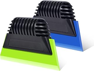 Small Squeegee Window Tint Rubber Squeegee, Non-Slip Handy Tint Squeegee PPF Squeegee for Auto Window Tinting Car Windshield, Household Shower Squeegee,Mirror,Glass Door Window Cleaning - 2PCS