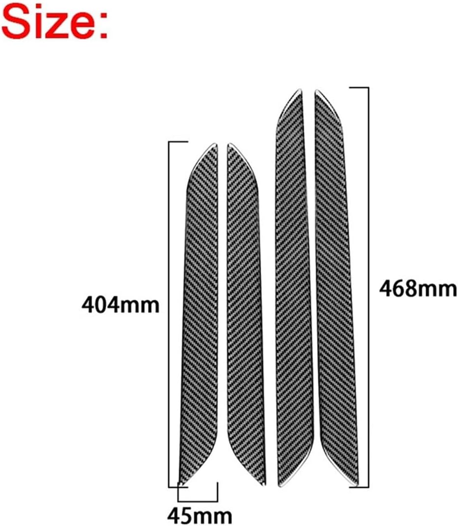 for Audis Q3 2013 2014 2015 2016 2017 2018 Door Inner Panel Decoration Cover Trim Sticker Decal Car Accessories Carbon Fiber 4pcs