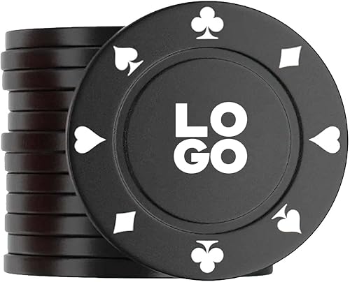 Miniatura 2 de 100 fichas de póquer de plástico sin denominaciones, impresión DIY con tu texto personalizado, fichas de juego de cartas de póquer a granel,