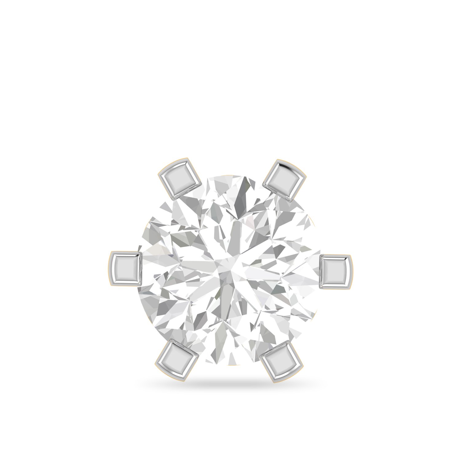 The Anika 18KT Yellow Gold and Diamond Nose Pin for Women