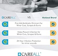 Vista 3 de CareAll Ungüento antibiótico triple de 1.0 onzas (paquete de 3), ungüento de primeros auxilios para cortes menores, rasguños y quemaduras
