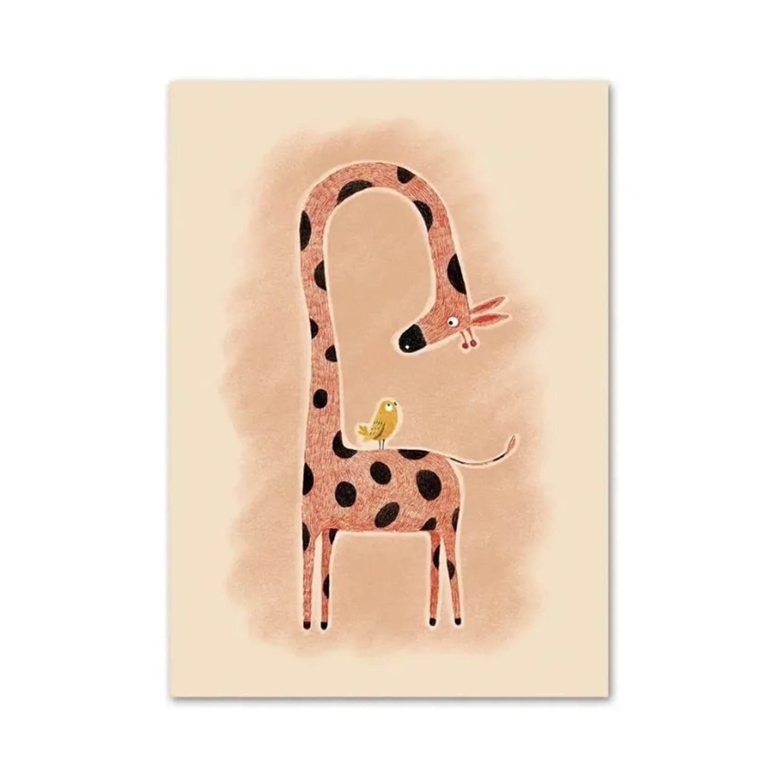 Xenite D Wall Art Canvas Prints Canvas Painting Boho Inosaur Elephant Giraffe Whale Rainbow Sun Wall Art Print Nordic Poster Wall Pictures Baby Kids Room Ecor(,30X40cm)