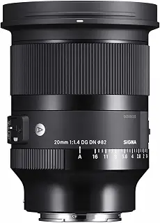 シグマ(Sigma) レンズ 20mm F1.4 DG DN Sony ソニー Eマウント 単焦点 広角 フルサイズ ミラーレス用 Art