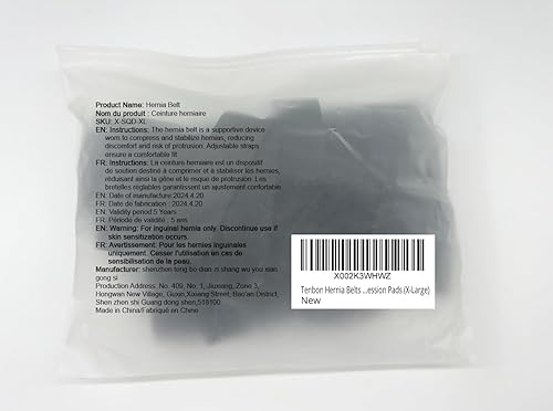 Miniatura 10 de Tenbon Cinturones de hernia para hombres  Soporte de hernia de ingle para hombres y mujeres, guardia de hernia médica para hernia inguinal para