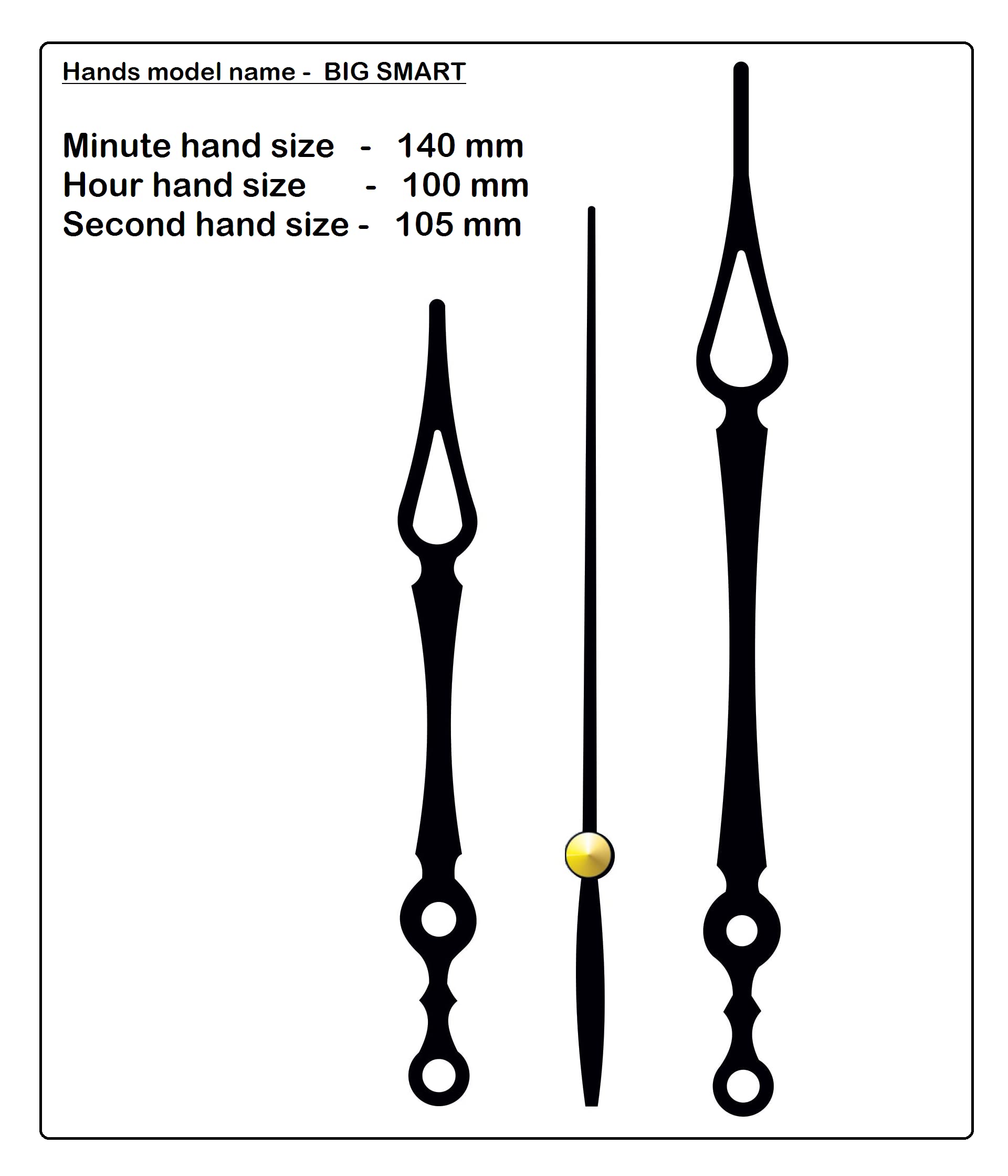 KEDAR® Ajanta Quartz Ortime Ticking Movement Machine for Wall Clock with Fancy Needles (Made in India) Ortime-A019