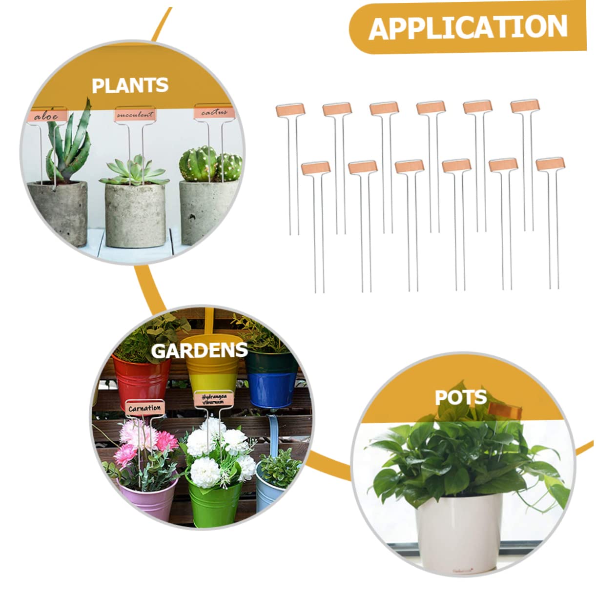 ibasenice 2 Ensembles Étiquettes De Plantes Lot De Marqueurs De Jardin Réutilisables Pour Potager Et Fleurs Stables Et Faciles À Utiliser 20 Pièces * 2