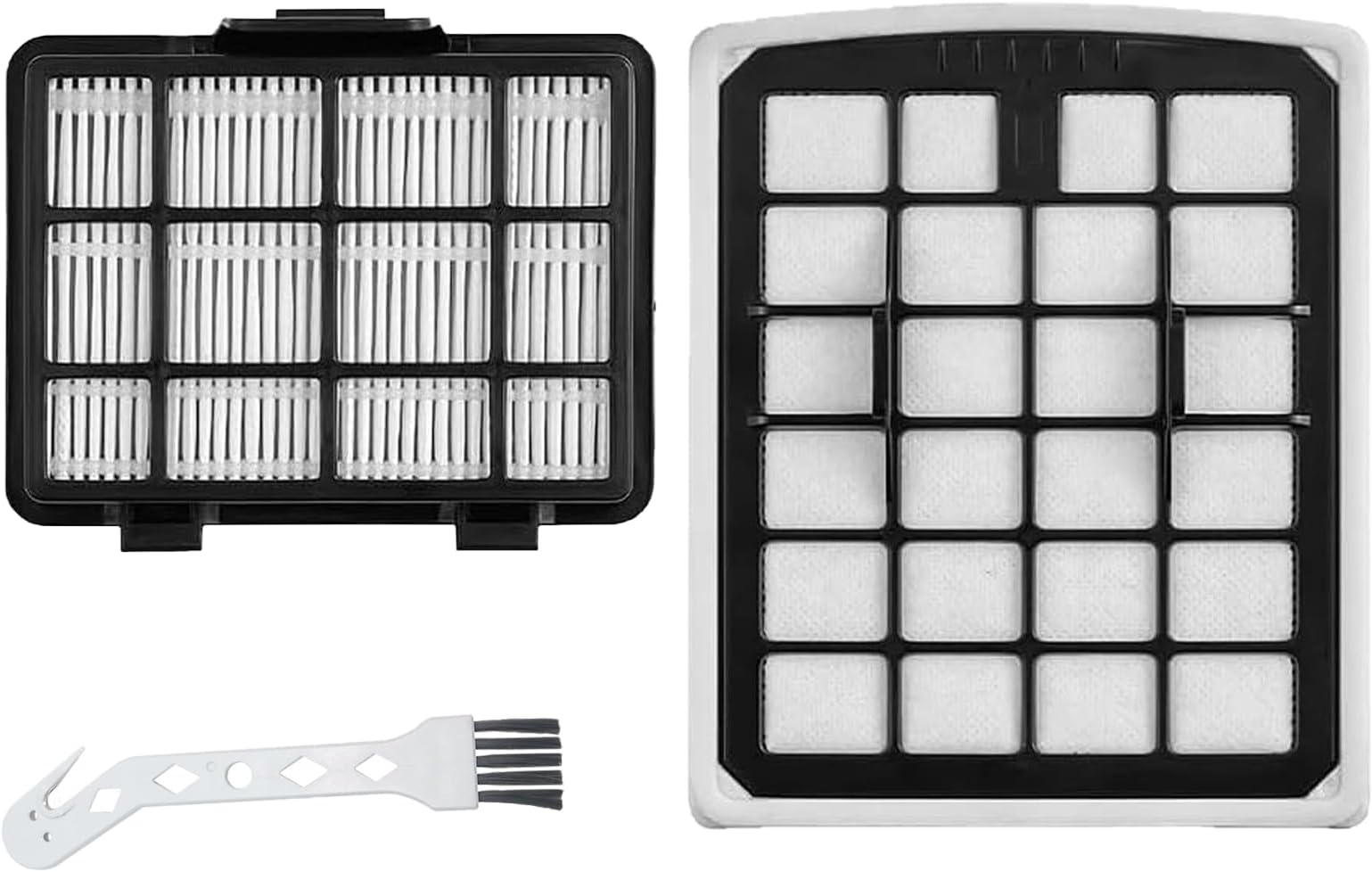 2 Pcs Replacement Filter Compatible with Eureka NEN180 NEN186BL Bagless Canister Vacuum Cleaner，1 Dust Cup Filter Element 1 HEPA Filters 1 Cleaning Brush