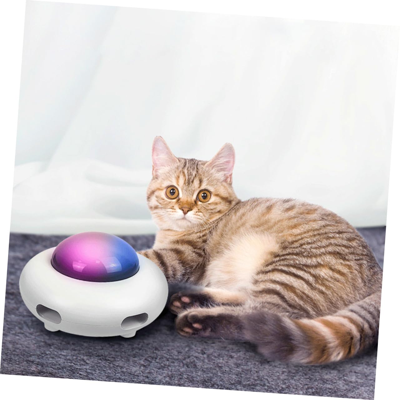 Happyyami Interaktives Katzenspielzeug Haustierspielzeug Aus Kunststoff Einfach Zu Bedienen Elektronische Funktionen Für Katzenspaß