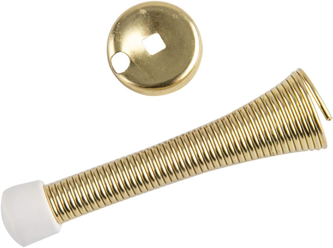  Basics Spring Door Stop, Brushed Nickel, 12-Pack : Office Products