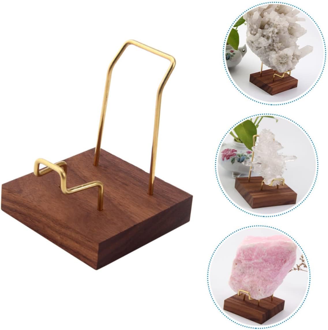 Ciieeo 2pcs Mineral Display Rack and Metal Crystal Ball Stand for Home Decor Simple Design Gemstone Display Base for Festivals and Exhibitions