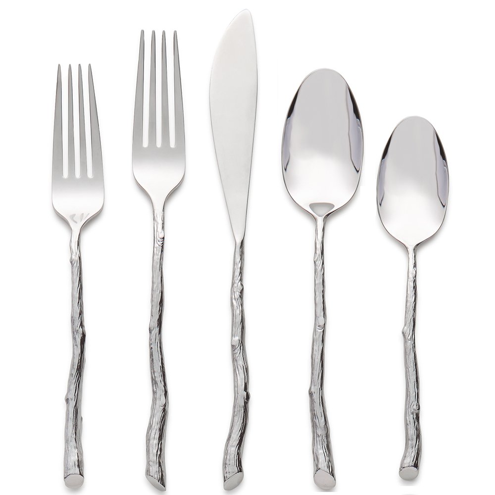 Michael Aram　マイケルアラ厶　Twig　カトラリーセット　全14本 Amazon | Michael Aram 5 Piece Twig Flatware Set, Multicolor