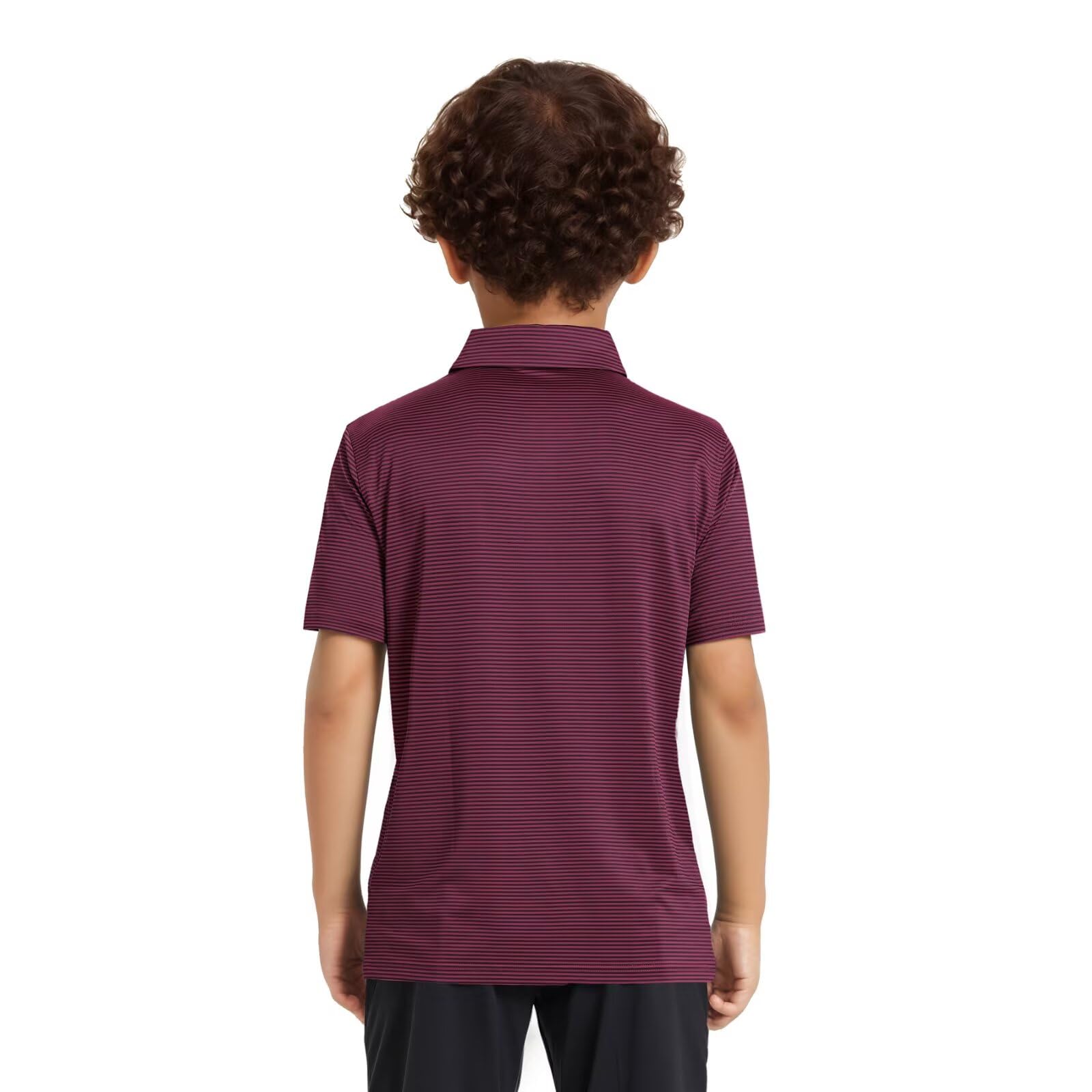 Camisa de golf para hombre, absorbe la humedad, ajuste seco, rendimiento deportivo, manga corta, a rayas, polo de golf para hombre