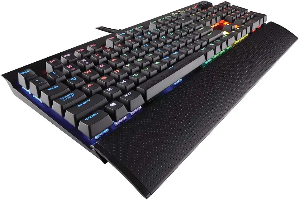 Corsair K70 LUX RGB Mechanical Gaming Keyboard - USB Passthrough & Media Controls - Linear & Silent - Cherry MX Silent - RGB LED Backlit