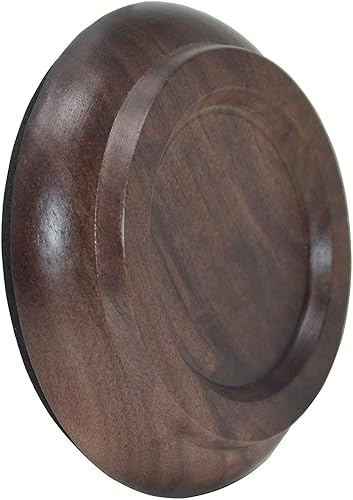 Miniatura 7 de Copas verticales para piano de madera de nogal negro, 4 almohadillas de fieltro antideslizantes a prueba de humedad y ruido para protectores de
