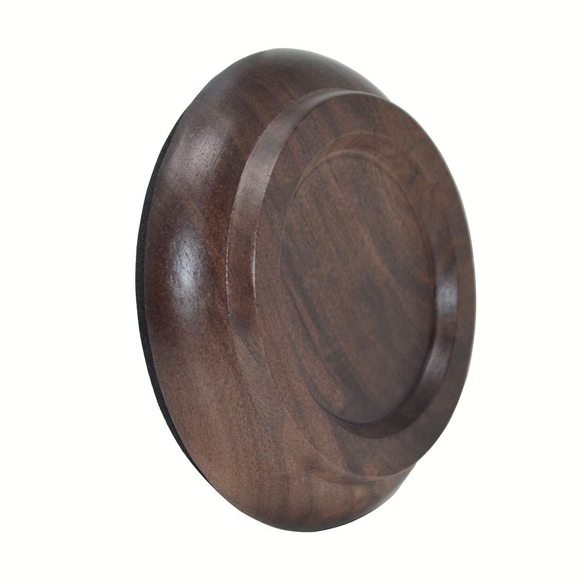 Platos protectores de madera para patas de piano KingPoint (juego de 4 unidades), Black walnut