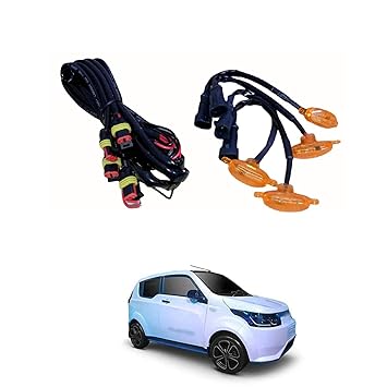 PRIKNIK LED Grille Lights Amber Yellow Grill Led with Fuse Adapter Wiring Harness Kit (4PCS, Amber Shell with Amber Light) Compatible with e2o NXT