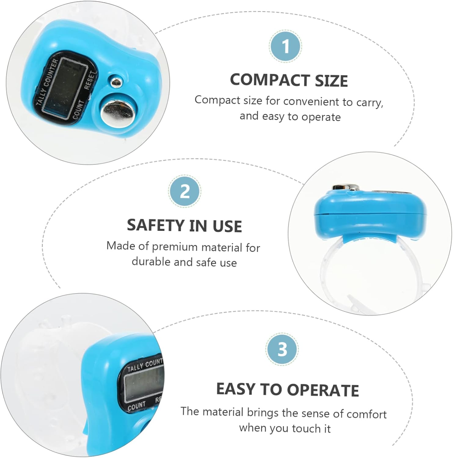 ibasenice 10pcs Counting Assistant Sports Pedometer Mechanical Counter Fitness Information Tool Random Color
