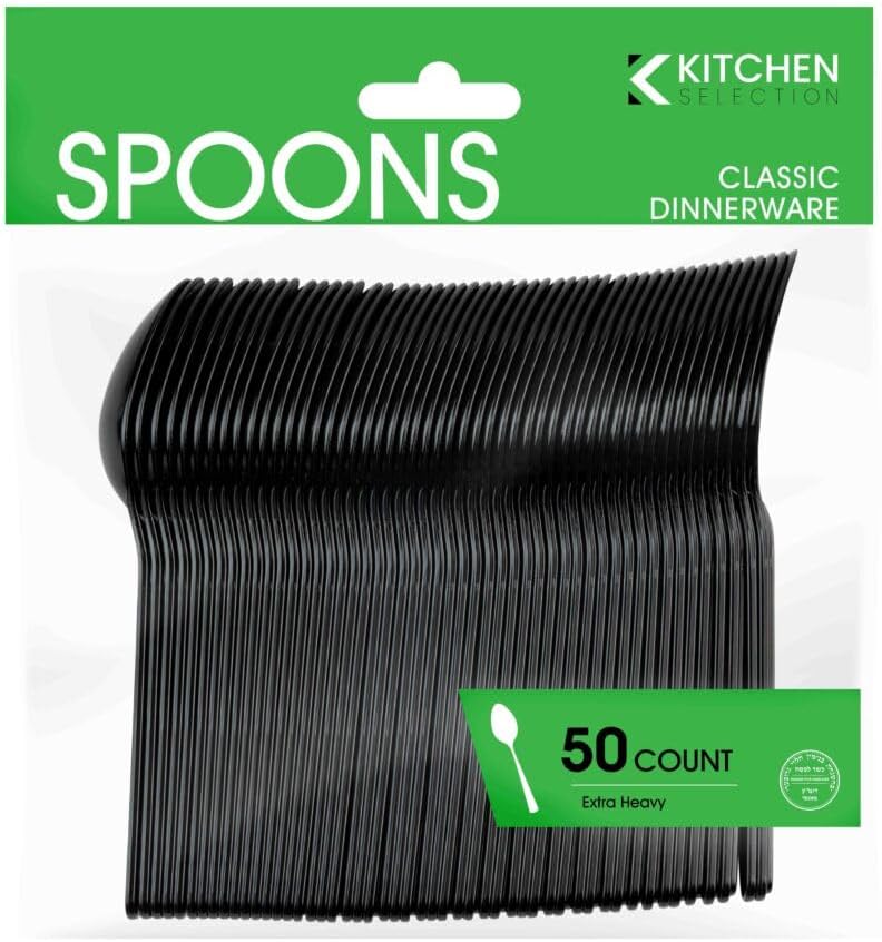 Black Tea Spoons, Case of 1800 (36 packs x 50)