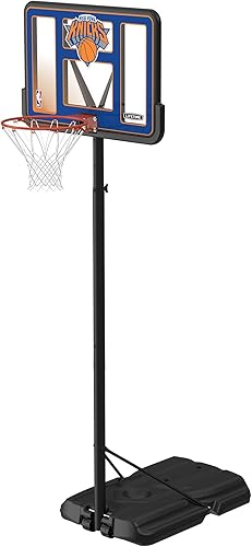 Miniatura 6 de Lifetime NBA New York Knicks Portable Basketball Hoop, Adjustable Height 7.5-10 Ft, 44 Inch Shatterproof Fusion Backboard, Base with Wheels