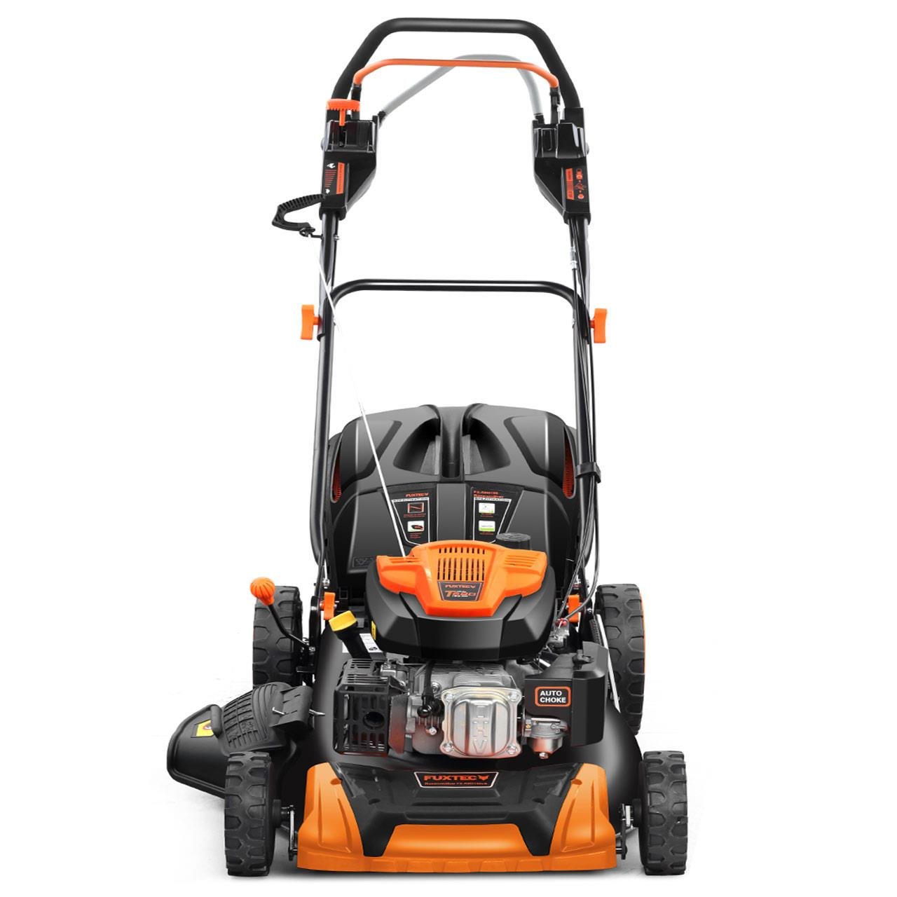Kosiarka spalinowa FUXTEC 4w1 FX-RM5196PRO, 6 KM / 4,4 kW, szer. koszenia 51 cm, elastyczny naped, 4-suwowa, regulacja 25–75 mm, kosz 60 l, mulczowanie i wyrzut boczny