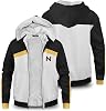 Yejue Adult Cosplay Costume Unisex Hooded Zipper Sweatshirt Casual Coat for Winter Halloween Party Outfit