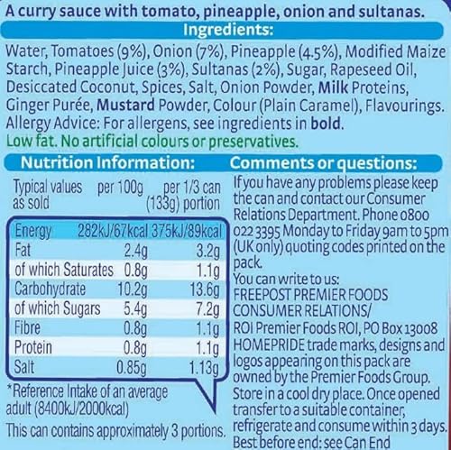 Homepride Classic Recipe Curry...