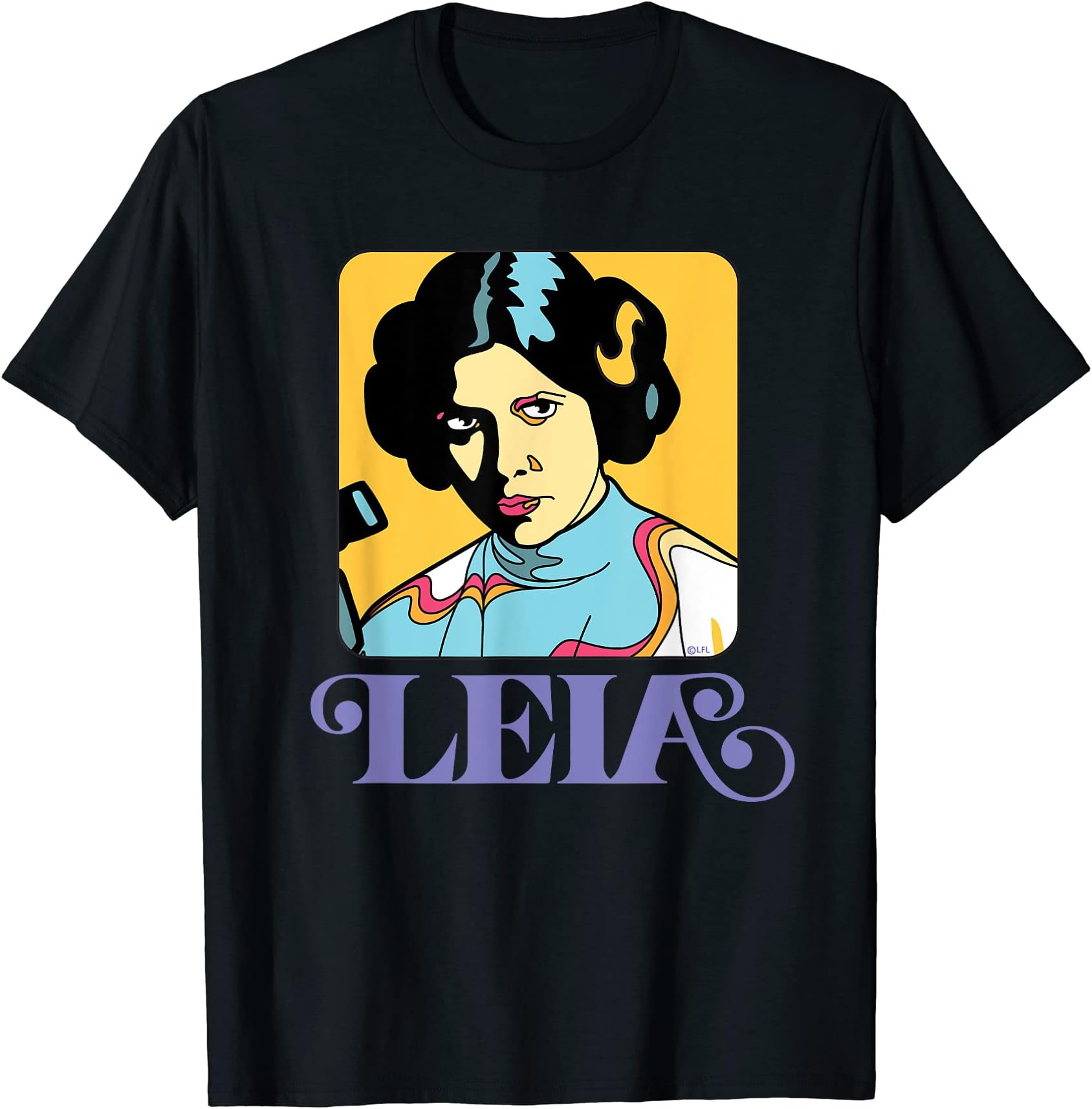 STAR WARSPrincess Leia Retro Iconic T-ShirtOEKO-TEX STANDARD 100