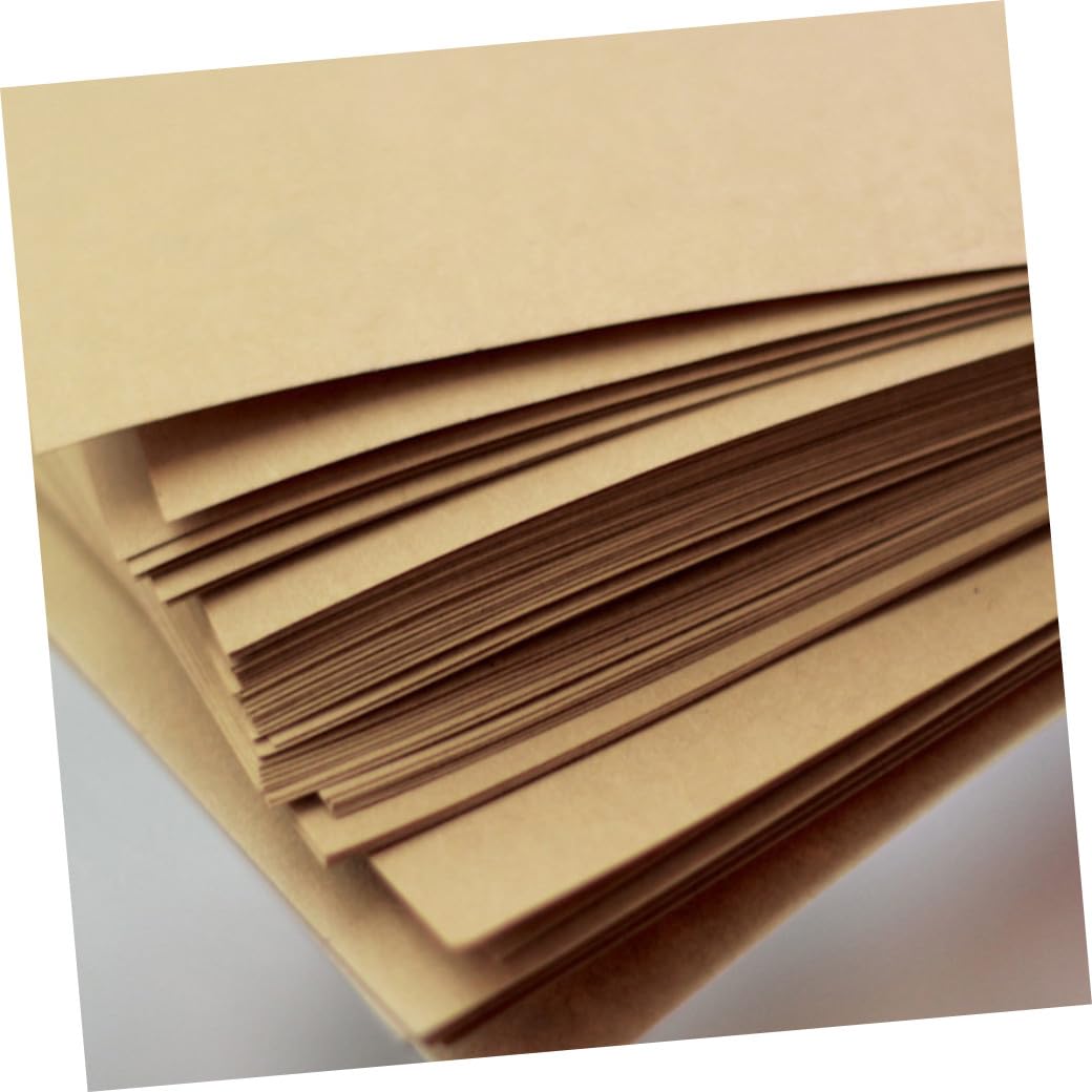 Hohopeti 100blätter Retro-kraftpapier Format Unifarben zum Falten Verpacken und Bedrucken von Geschenken Reißfest und Glatt für Bastelprojekte