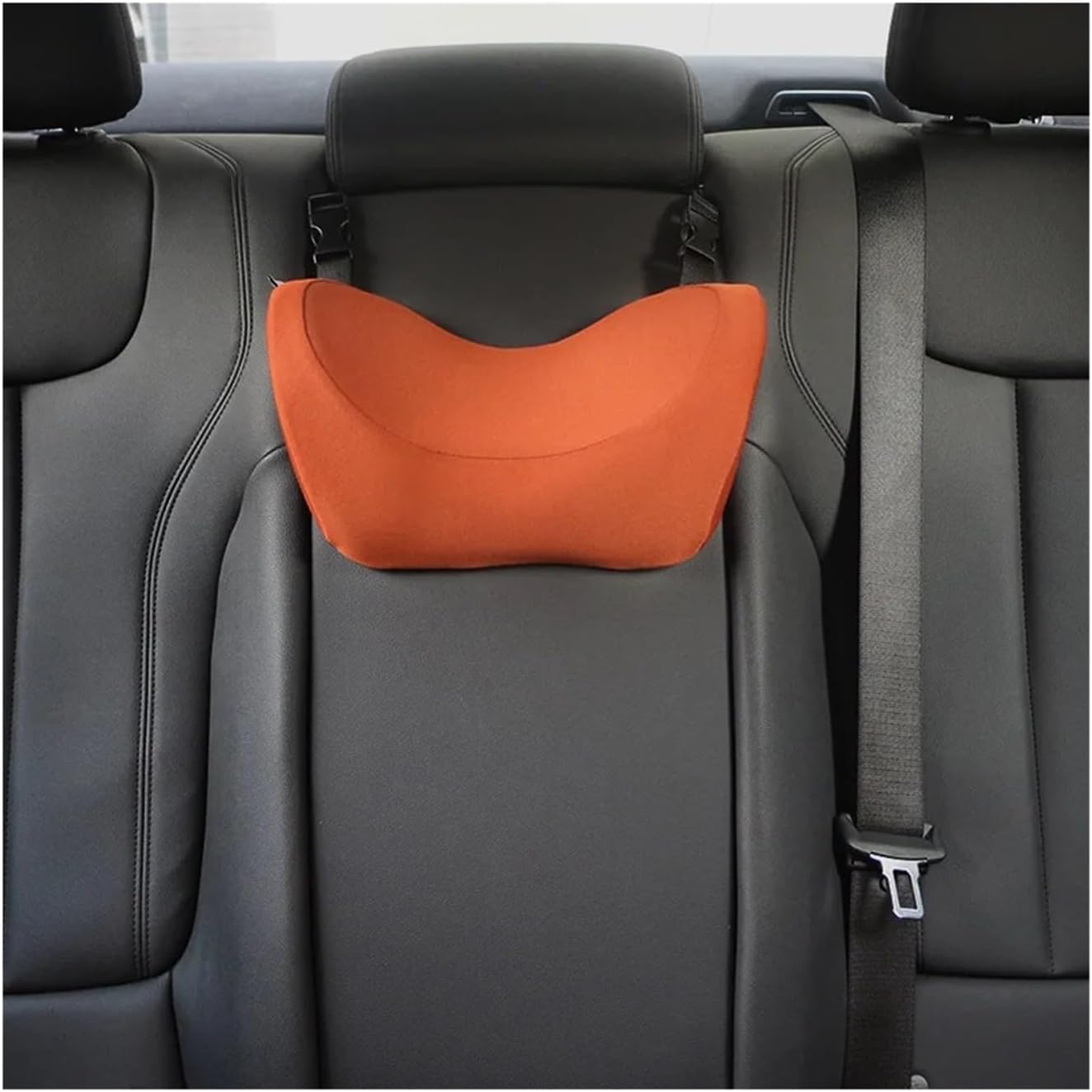 Children's car headrest simple seat sleeping pillow memory cotton neck pillow car rest.(6 Wire WHITE Right)