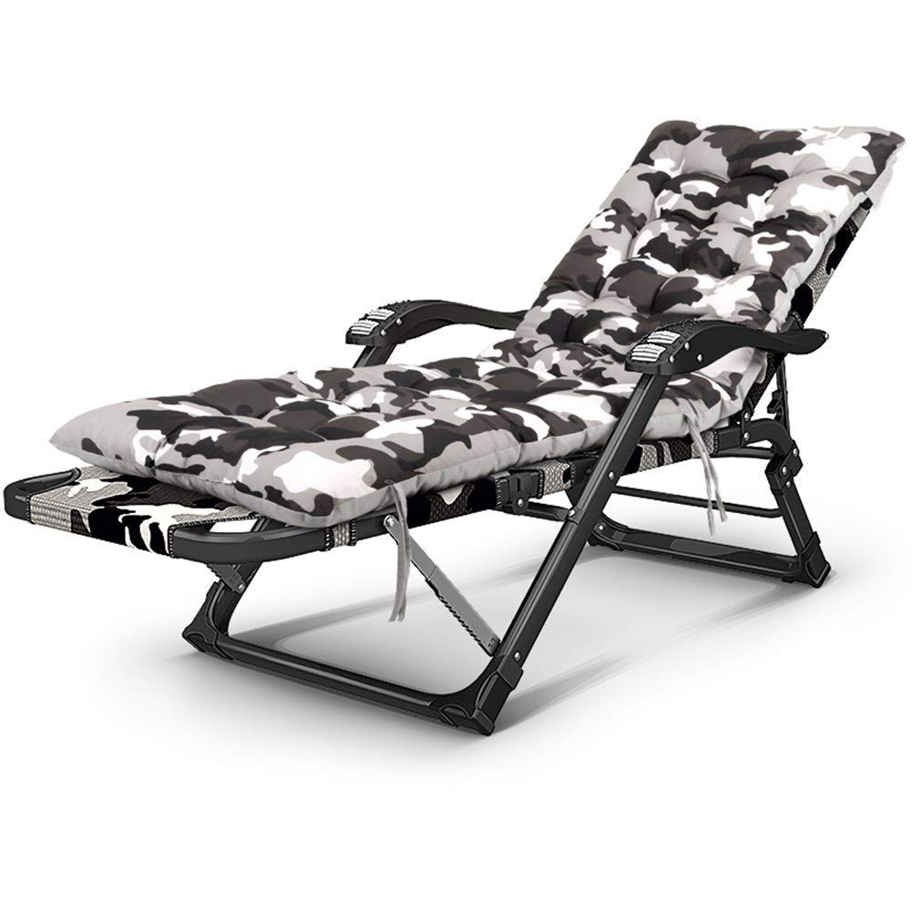 Chaise de jardin inclinable camouflage à 5 volets pour un confort sur mesure