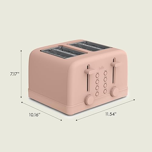 Miniatura 10 de bella Tostadora de 4 rebanadas, control de sombra de 6 ajustes con botones de recalentamiento y cancelación, bandeja extraíble para migas,