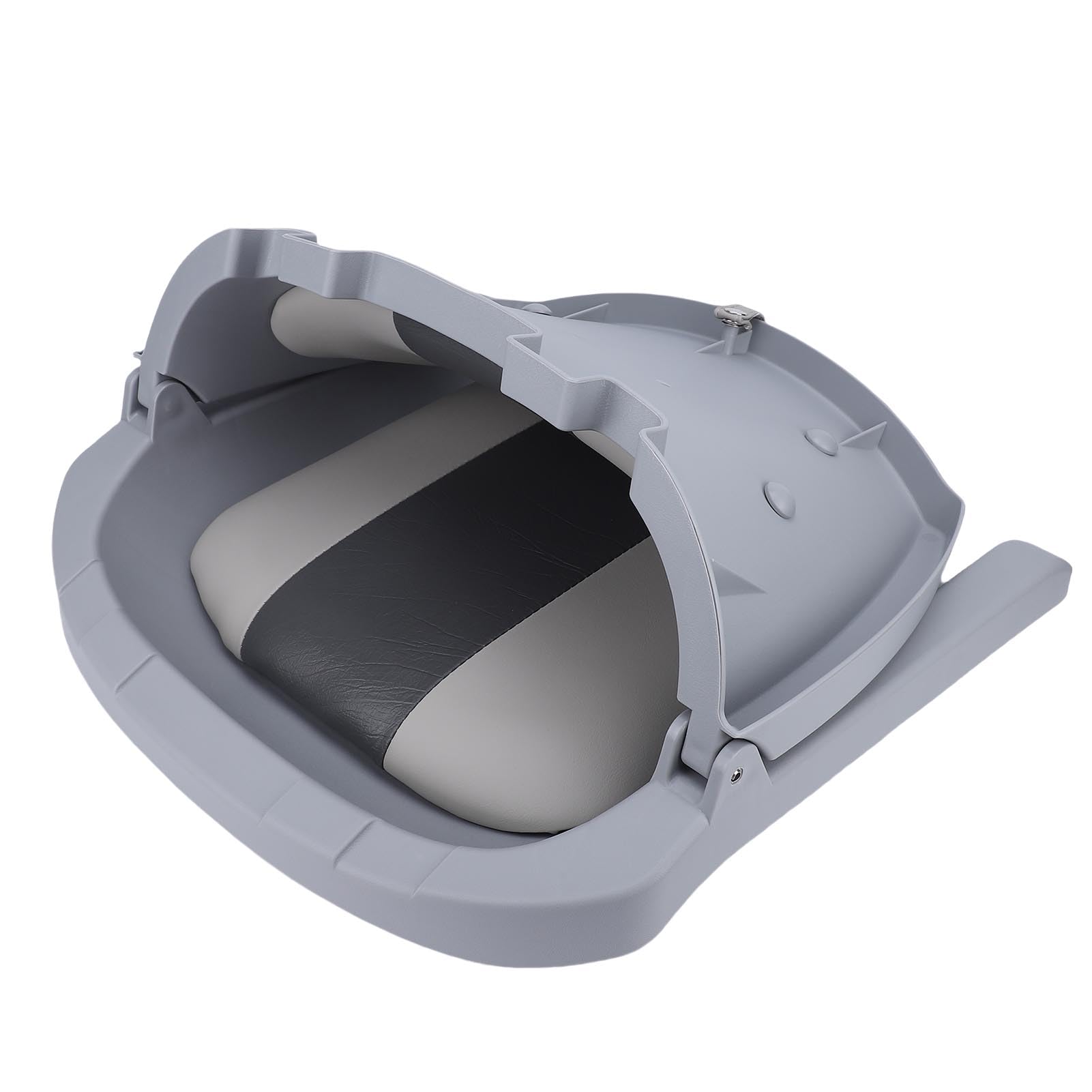 Fafeicy Asientos Plegables para Barcos con Respaldo bajo, Cuero de PVC Impermeable, Acolchados Ligeros, Ideales para Pesca en Kayak y Barcos Bajos