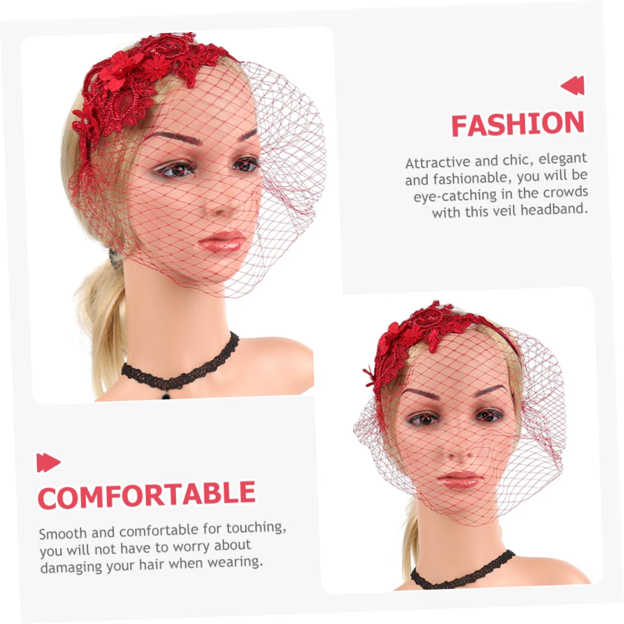 5 Stück Mesh Spitzen Stirnband Hochzeitsschleier Für Bräute Weiße Braut Haarspange Bridcage Brauthut Netz Teeparty Haar Make Up Stirnbänder Fascinator Hut Mit Schleier
