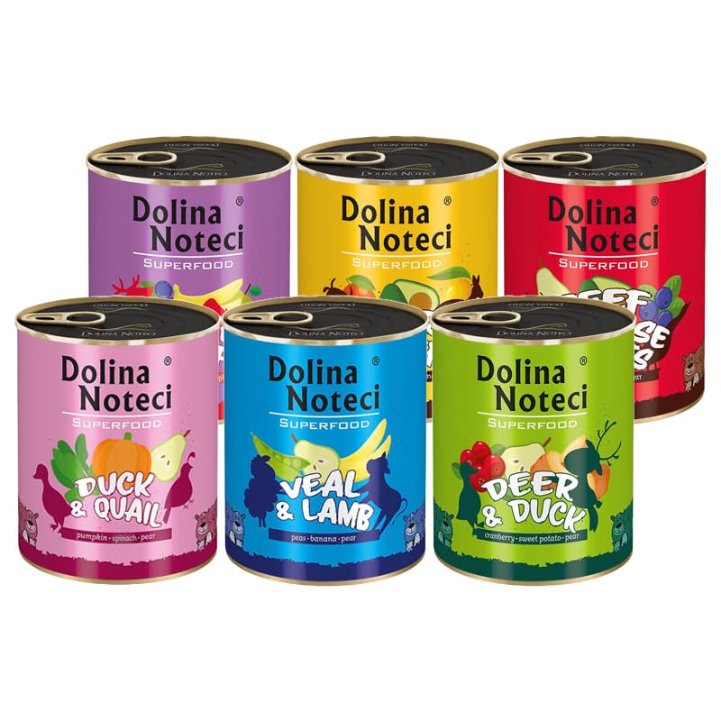 DOLINA NOTECI Superfood Mokra karma dla psa Mix 6 x 800 g