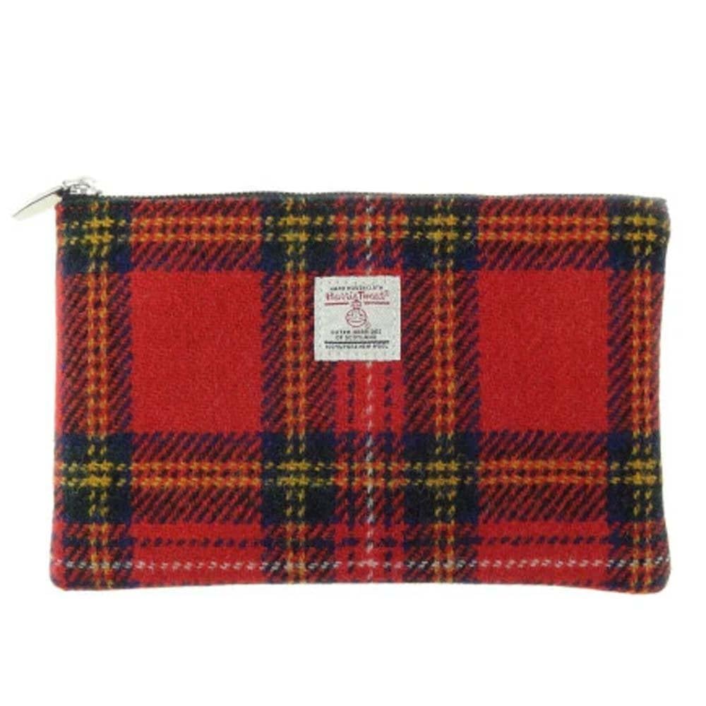 Glen Appin of Scotland Berneray Medium Coin Purse Cosmetic Bag (Colour 24 Red Check)