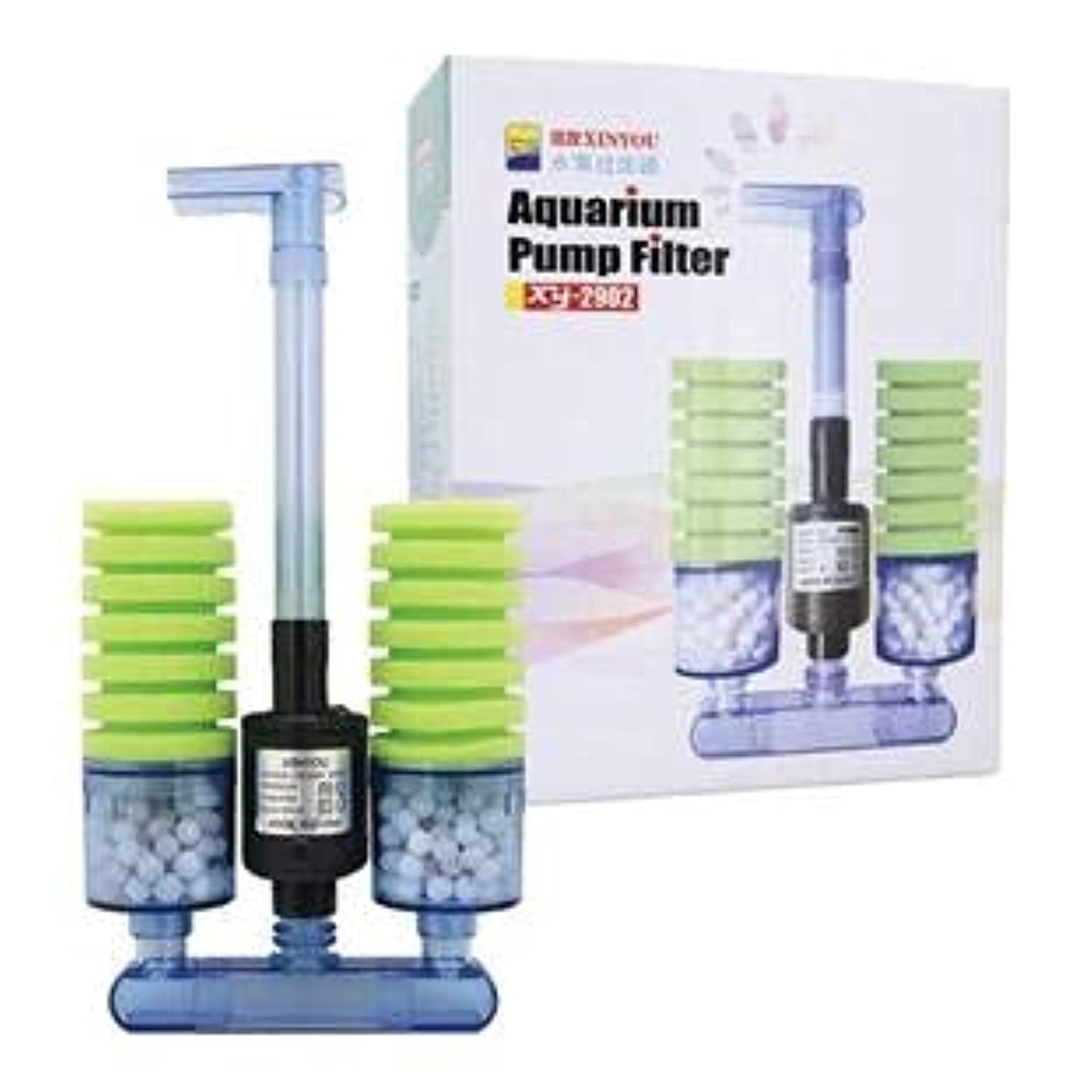 B&K Aquarium Biochemical Sponge Filter Submersible Water Pump Circulation