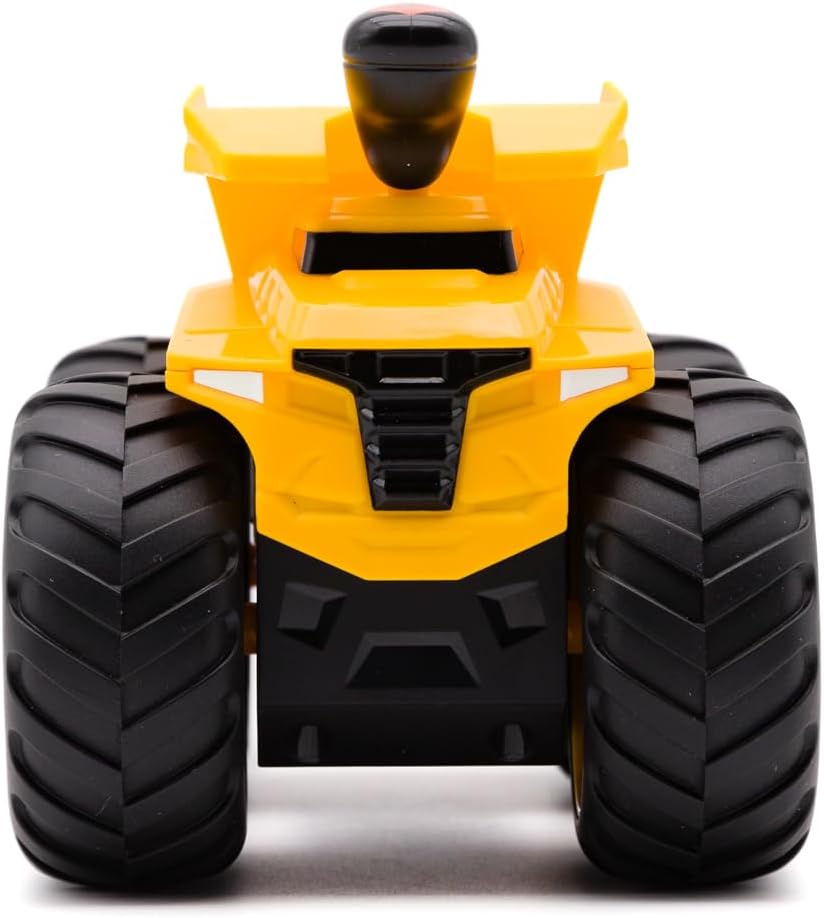 CAT Construction Toys, Tough Treads Dump Truck - 7” All-Terrain Vehicle with 4-Wheel Drive, Interactive Lever, and Real Dump Bed, Ages 5+