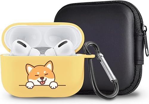 Miniatura 8 de Bonita funda grande de hipopótamo compatible con AirPods Pro 2 con llavero, diseño de animales de dibujos animados, funda de TPU suave para AirPods