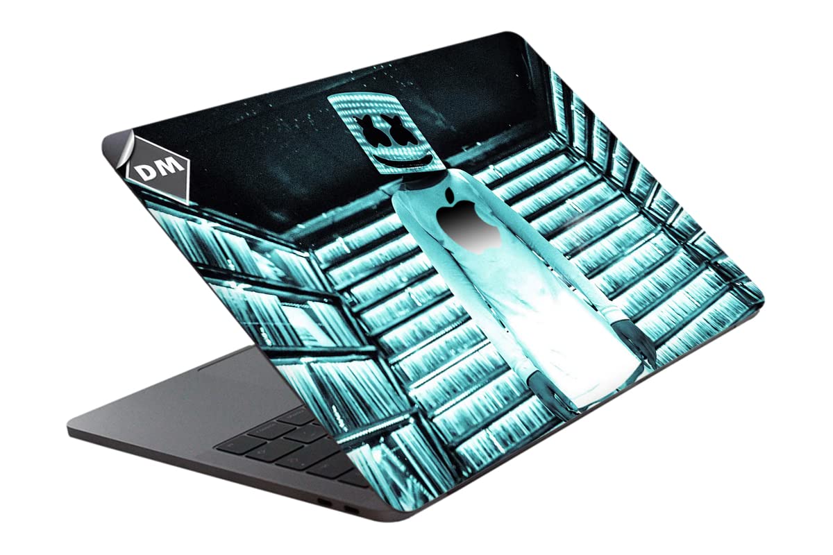 GADGETS WRAP Printed Vinyl Top Only Skin Sticker Decal for Apple MacBook Air 13 inch 2018 Model - Marsh White