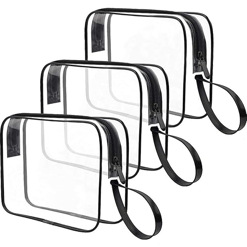 CGBE Neceser de viaje verde aprobado por la TSA con cremalleras, accesorios de viaje de mano, tamaño de cuarto de galón, bolsa de cosméticos, bolsas