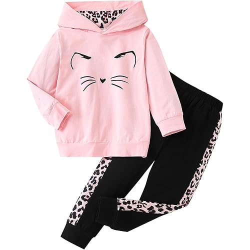 Toddler Baby Girls Clothes Long-sleeve Tie Dye Hoodie Sweatshirt Joggers Pants Hooded Outfits Set