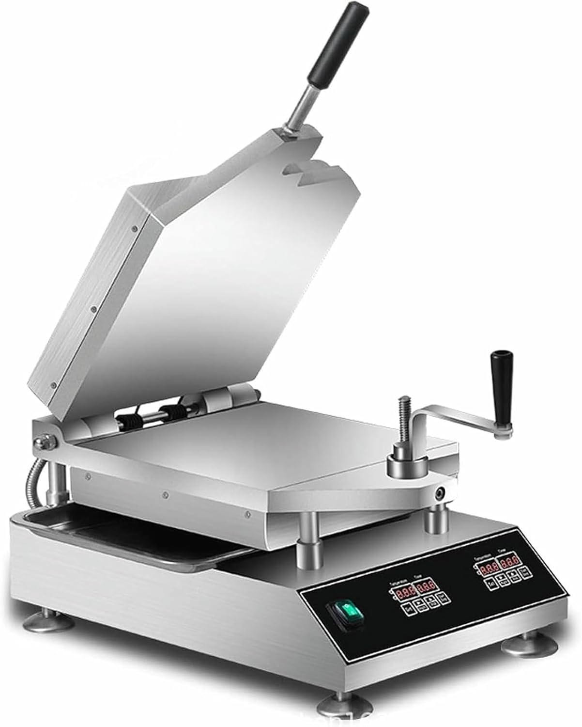 Freshly Made Prawn Tako Senbei Maker Machine, 2800W Instant Crepe Maker, 50-299°C Intelligent Temperature Control, Seafood Fossil Cake Machine, for Street Snack Shop