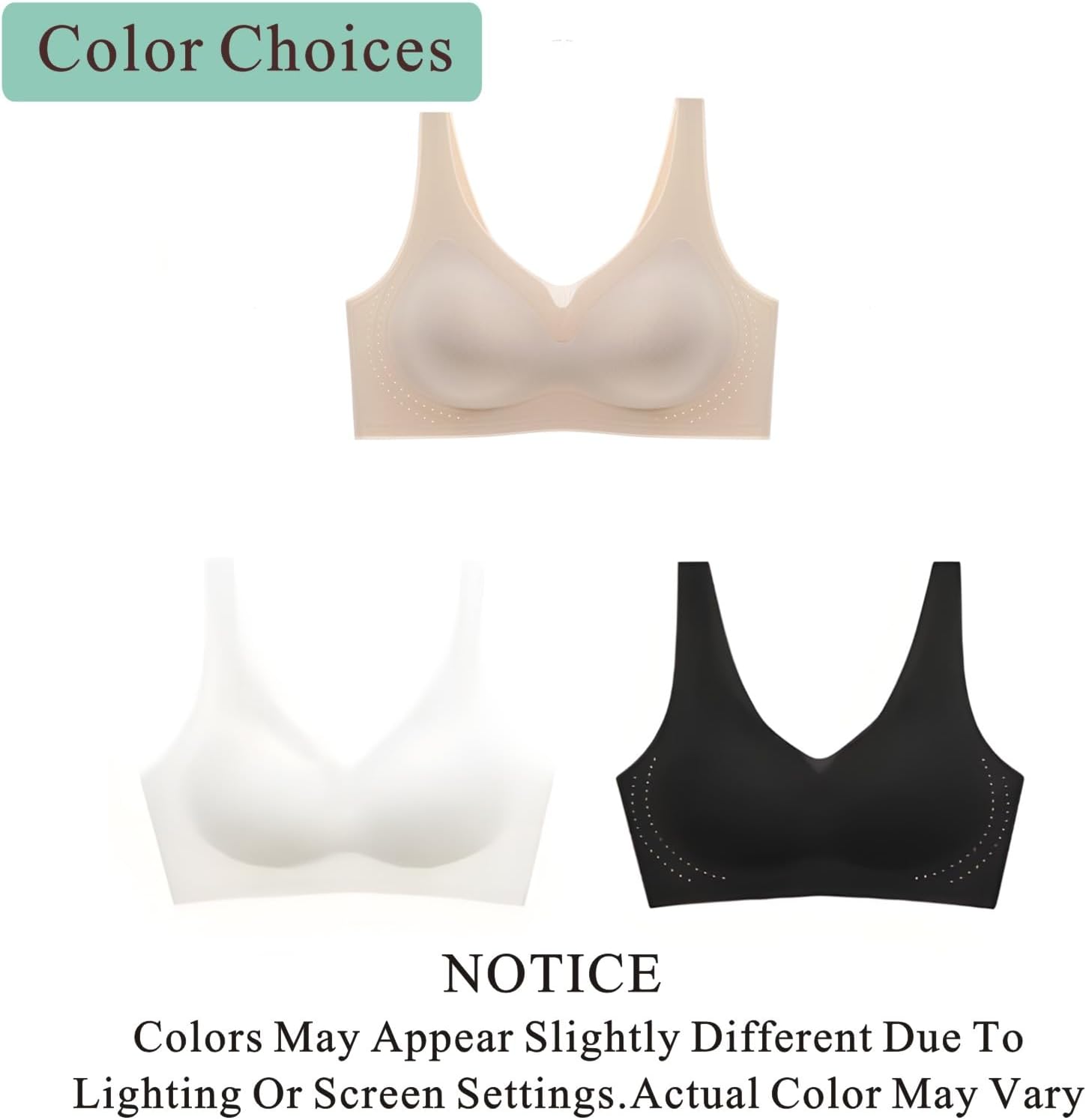 Wireless Bras for Women Comfortable Push Up Bra No Underwire Bras Seamless Full Coverage Tshirt Bralette - Image 2