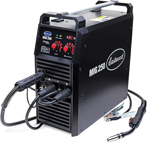 Eastwood Máquina soldadora MIG de 250 amperios para acero y aluminio Tecnología inversora de alta resistencia Máquina de soldadura de restauración