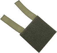 Vista 4 de 2 paneles de parches Molle de gancho y bucle de 4 x 4 pulgadas para tablero de exhibición de insignias e insignias (verde militar)