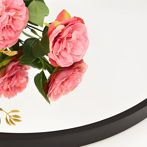 Miniatura 6 de Espejo de longitud completa, espejo de arco de 56 x 16 pulgadas con soporte, espejo arqueado negro de cuerpo completo de pie o inclinado para