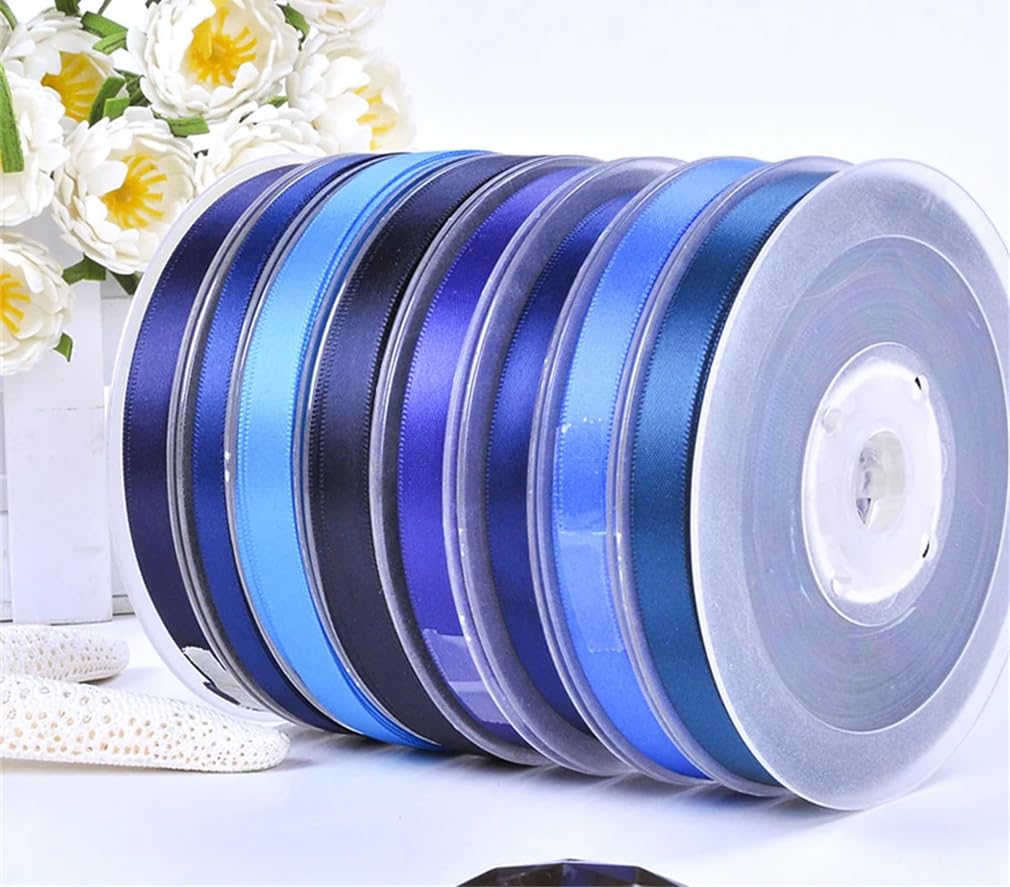 Ruban de satin simple face pour emballage cadeau, fête, mariage, décoration faite à la main, fleurs artisanales
