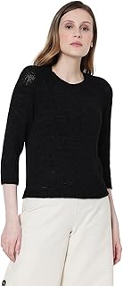 vero moda Women's Acrylic Round Neck Casual Sweater-picture-11