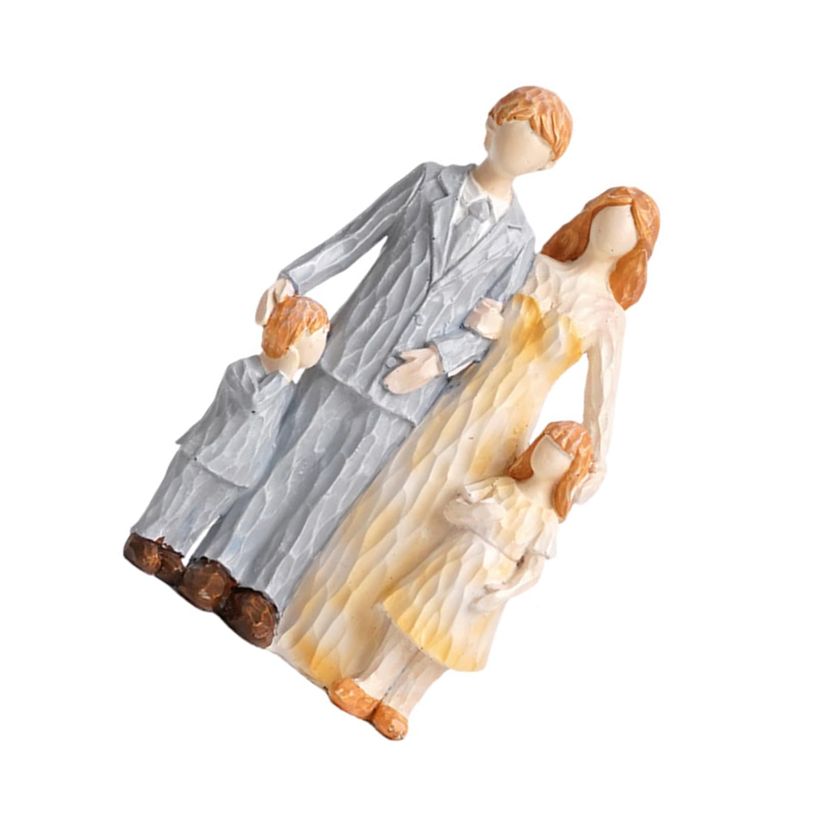 Navna Family Figurines Resin Family Sculpture Mother and Daughter Statue Home Decoration Mother Day Mom Grandma and Daughter Statue